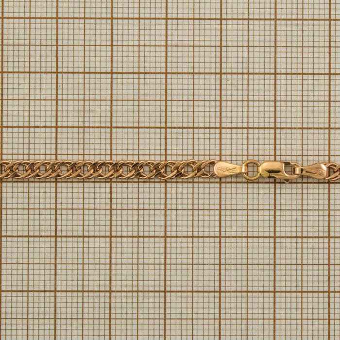 Auksinė grandinėlė \Rombo\ 50 cm — miniatiūra 2