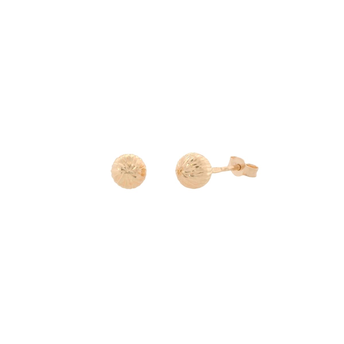 Graviruoti auksiniai auskarai Burbuliukai 5 mm 1902