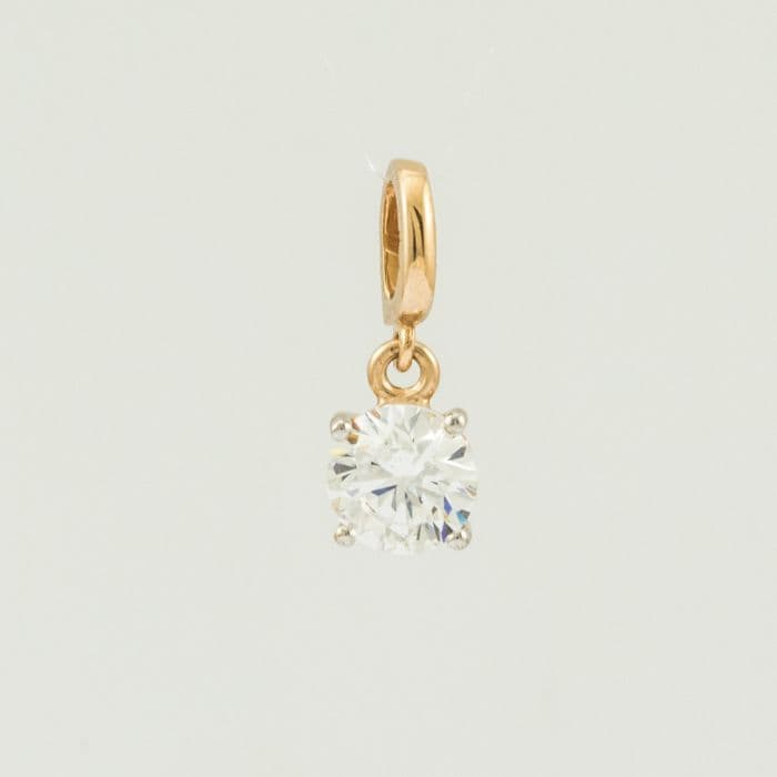 Auksinis pakabukas su Swarovski kristalu