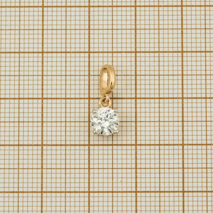 Auksinis pakabukas su Swarovski kristalu — miniatiūra 2