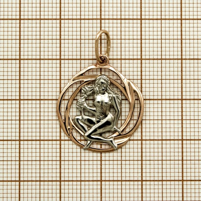 Auksinis pakabukas zodiakas \Mergelė\ 822 — miniatiūra 2