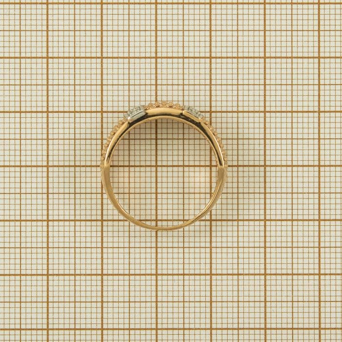Auksinis žiedas su cirkoniais — miniatiūra 3