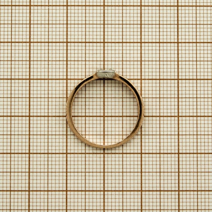 Auksinis žiedas su cirkoniu 914 — miniatiūra 3
