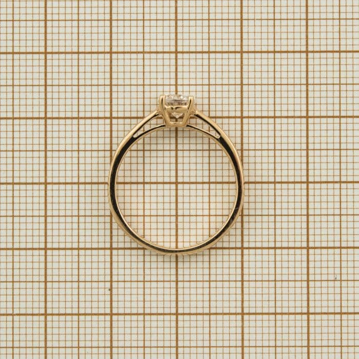 Auksinis žiedas su cirkoniu 18 mm — miniatiūra 3