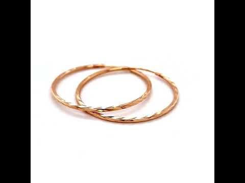 Auksiniai auskarai 33 mm \Rinkutės\ 1475 — miniatiūra 2
